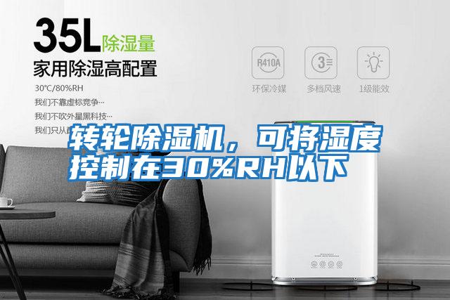 轉輪除濕機，可將濕度控制在30%RH以下