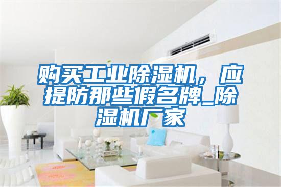 購買工業(yè)除濕機，應(yīng)提防那些假名牌_除濕機廠家