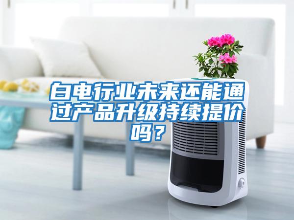白電行業未來還能通過產品升級持續提價嗎？