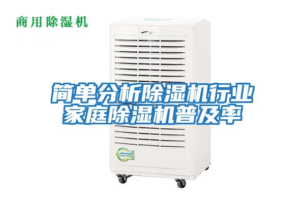 簡單分析除濕機行業(yè)家庭除濕機普及率