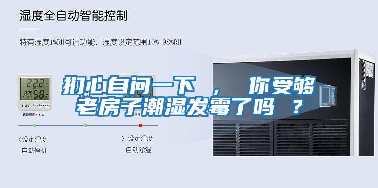 捫心自問一下 ， 你受夠老房子潮濕發霉了嗎 ？