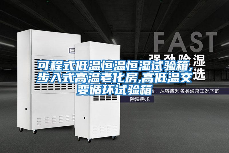 可程式低溫恒溫恒濕試驗箱,步入式高溫老化房,高低溫交變循環試驗箱
