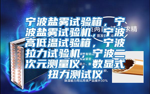 寧波鹽霧試驗箱,寧波鹽霧試驗機,寧波高低溫試驗箱,寧波拉力試驗機,寧波二次元測量儀,數(shù)顯式扭力測試儀