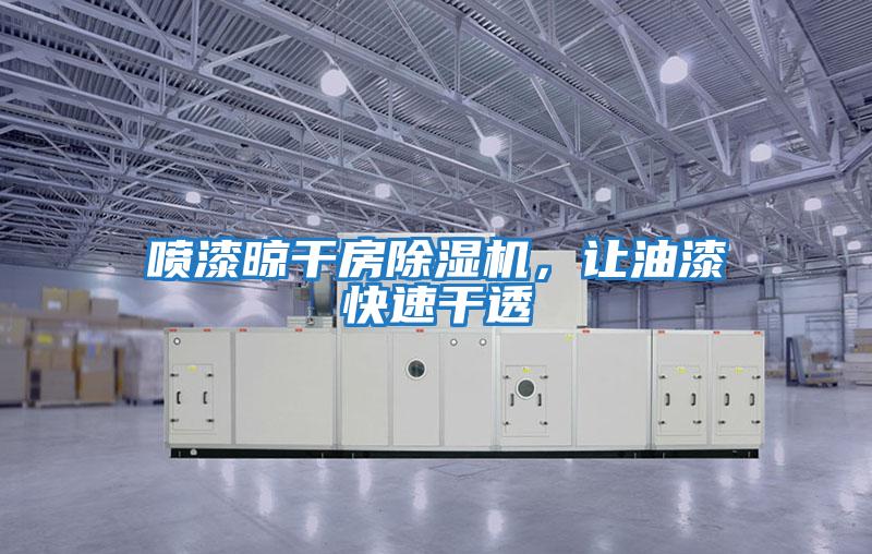 噴漆晾干房除濕機(jī)，讓油漆快速干透