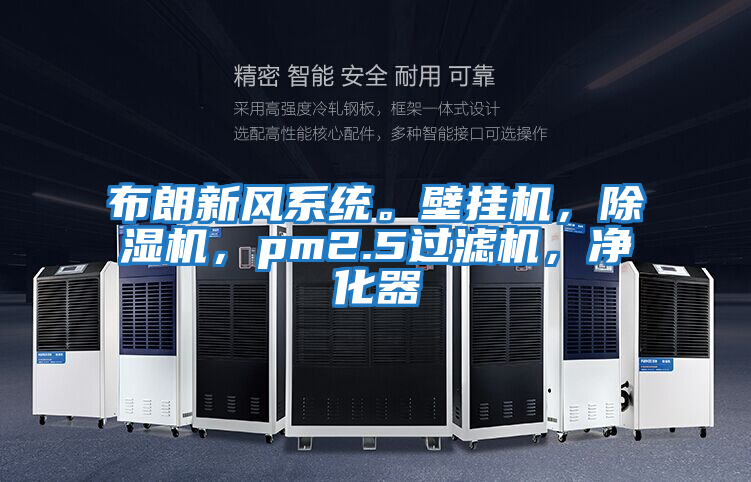布朗新風(fēng)系統(tǒng)。壁掛機，除濕機，pm2.5過濾機，凈化器