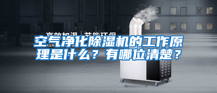 空氣凈化除濕機的工作原理是什么？有哪位清楚？