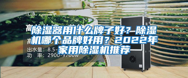 除濕器用什么牌子好？除濕機哪個品牌好用？2022年家用除濕機推薦