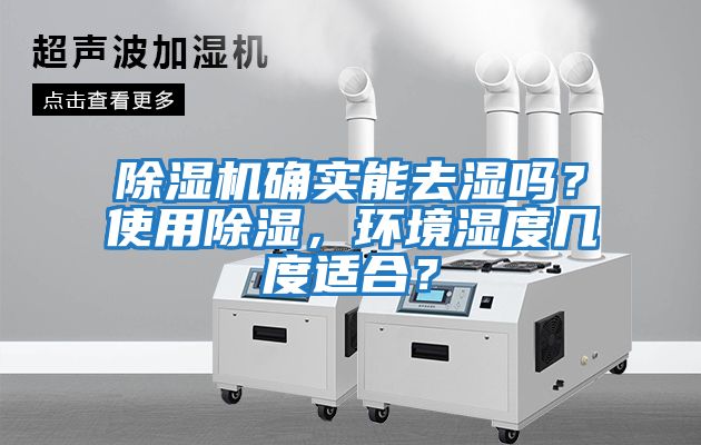 除濕機確實能去濕嗎？使用除濕，環境濕度幾度適合？